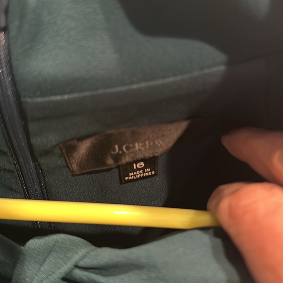 J Crew. Perfect for the holidays. This is an ever green colored dress. - Picture 2 of 5